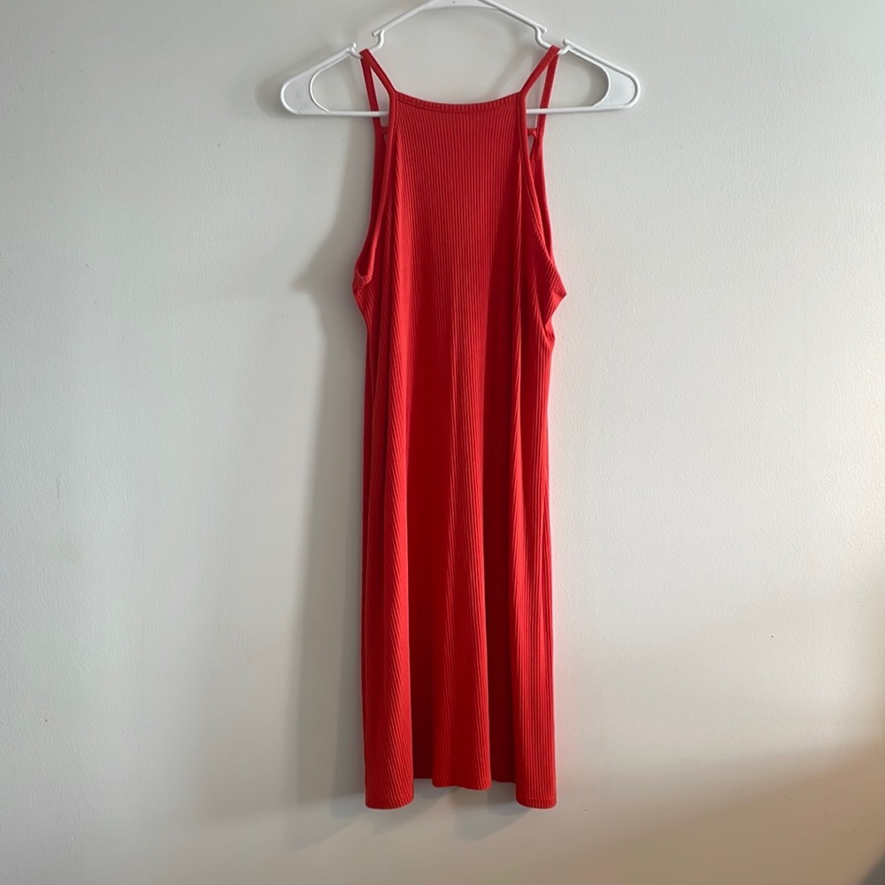 Mossimo Supply Co orange, thin strap, high neck dress